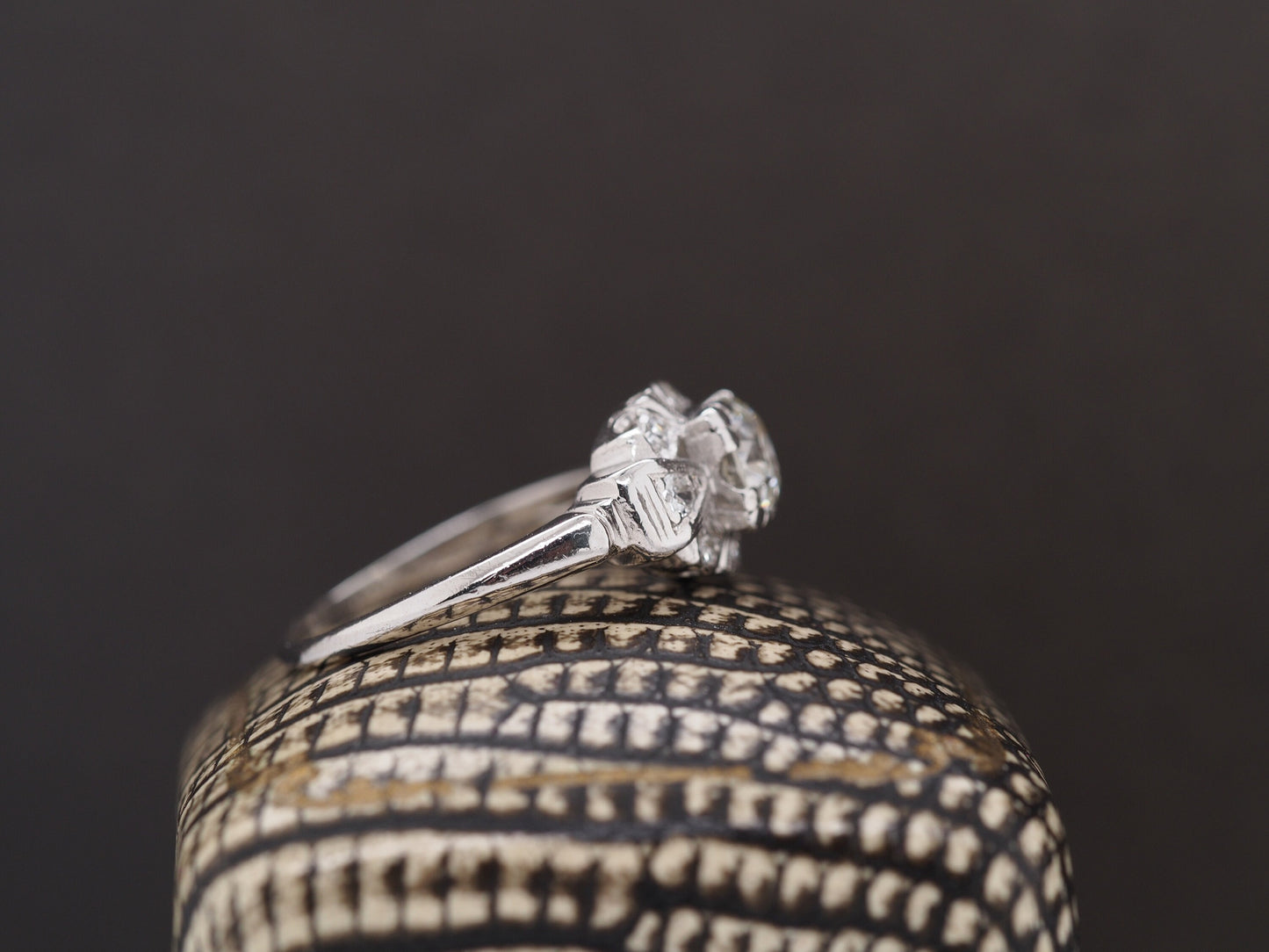 Circa 1930s Platinum Art Deco .65ct Old European Diamond Engagement Ring - VHK#333