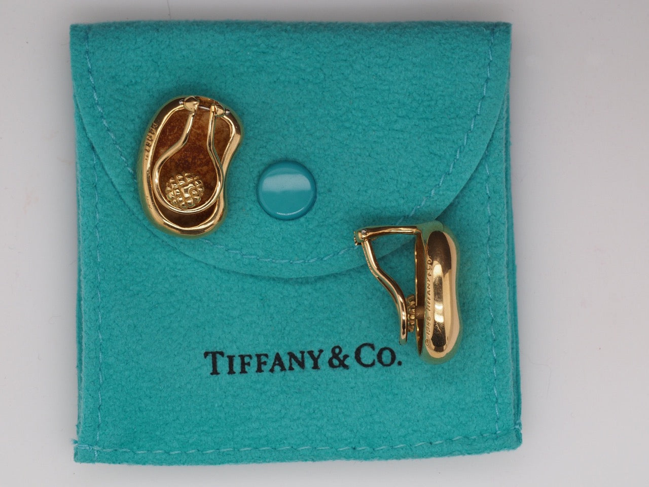 Tiffany & Co. 18K Yellow Gold JUMBO Bean Earrings by Elsa Peretti - VHK#361