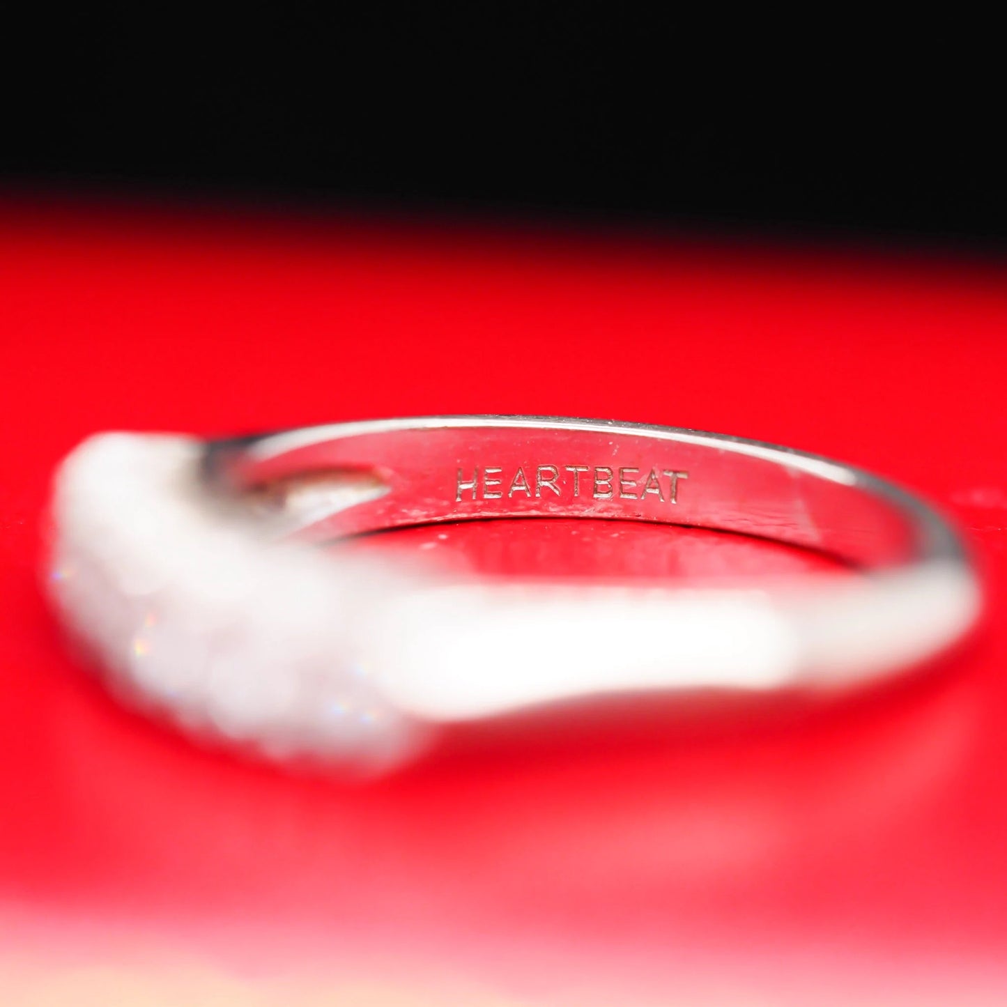 Vintage 1960s 14K White Gold Diamond Wedding Band - VHK#553