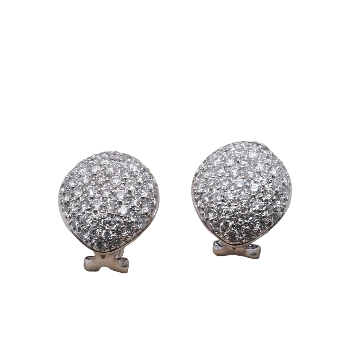 1.70 Carat Total Weight Round Brilliant Earrings - VHK#367