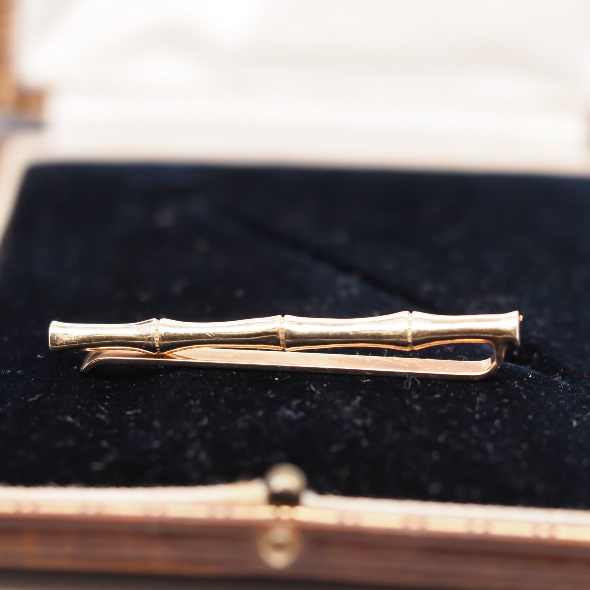 Vintage 1950s 14K Yellow Gold Tiffany & Co. Tie Clip - VHK#549