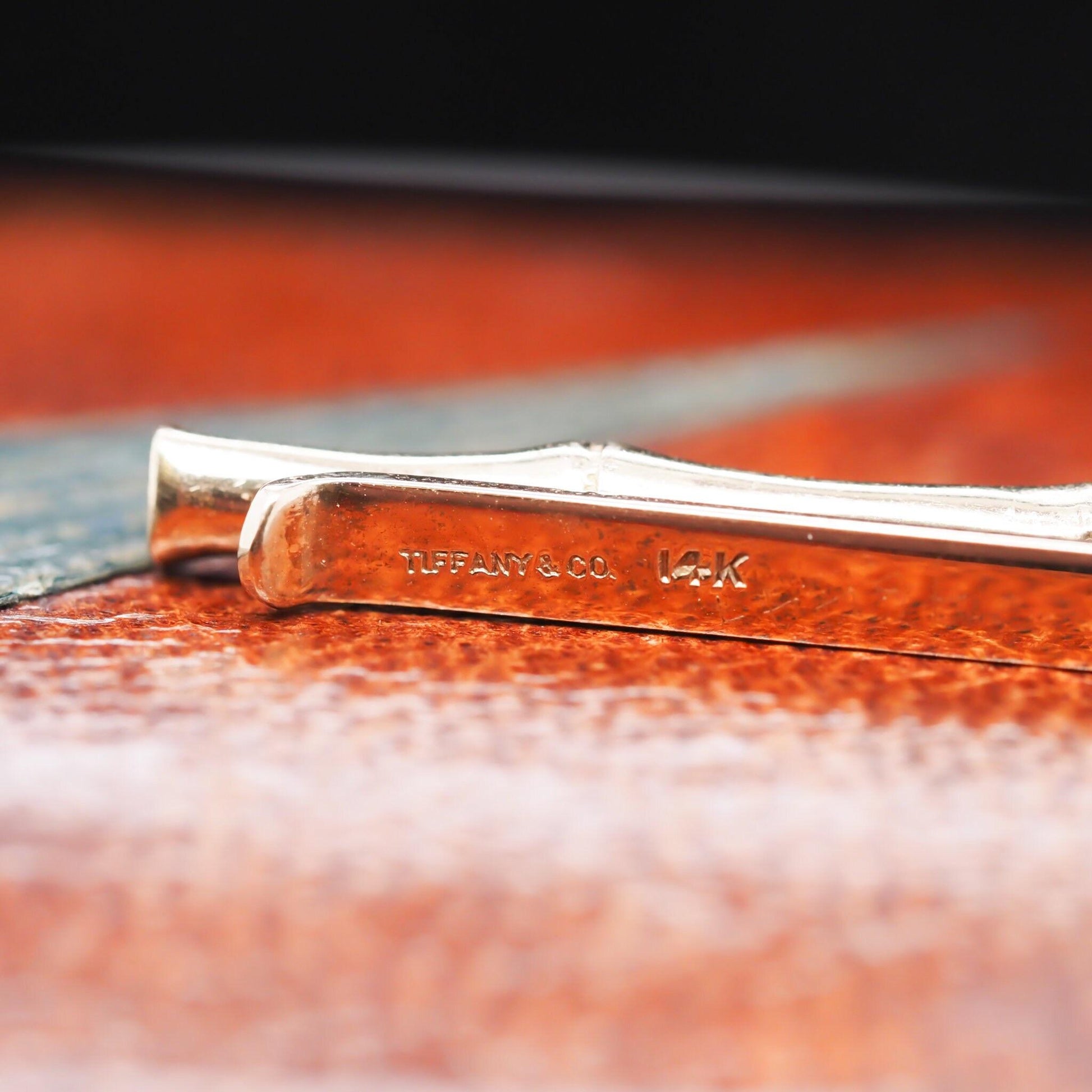 Vintage 1950s 14K Yellow Gold Tiffany & Co. Tie Clip - VHK#549