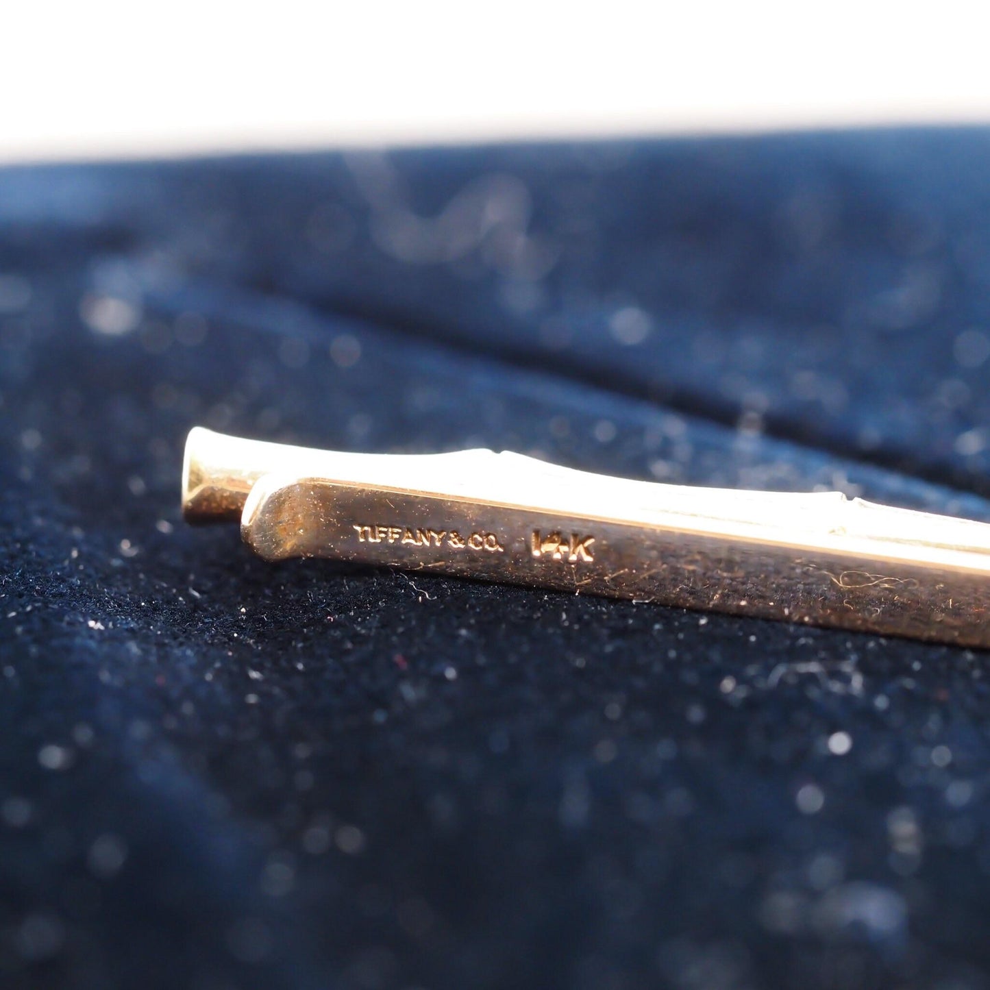 Vintage 1950s 14K Yellow Gold Tiffany & Co. Tie Clip - VHK#549