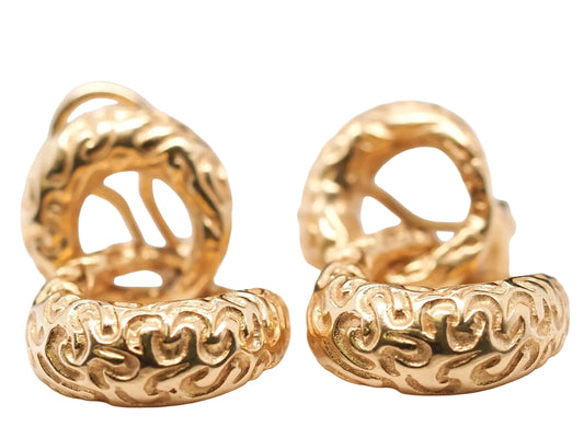 Vintage 14K Yellow Gold Dangling Earrings - VHK#593