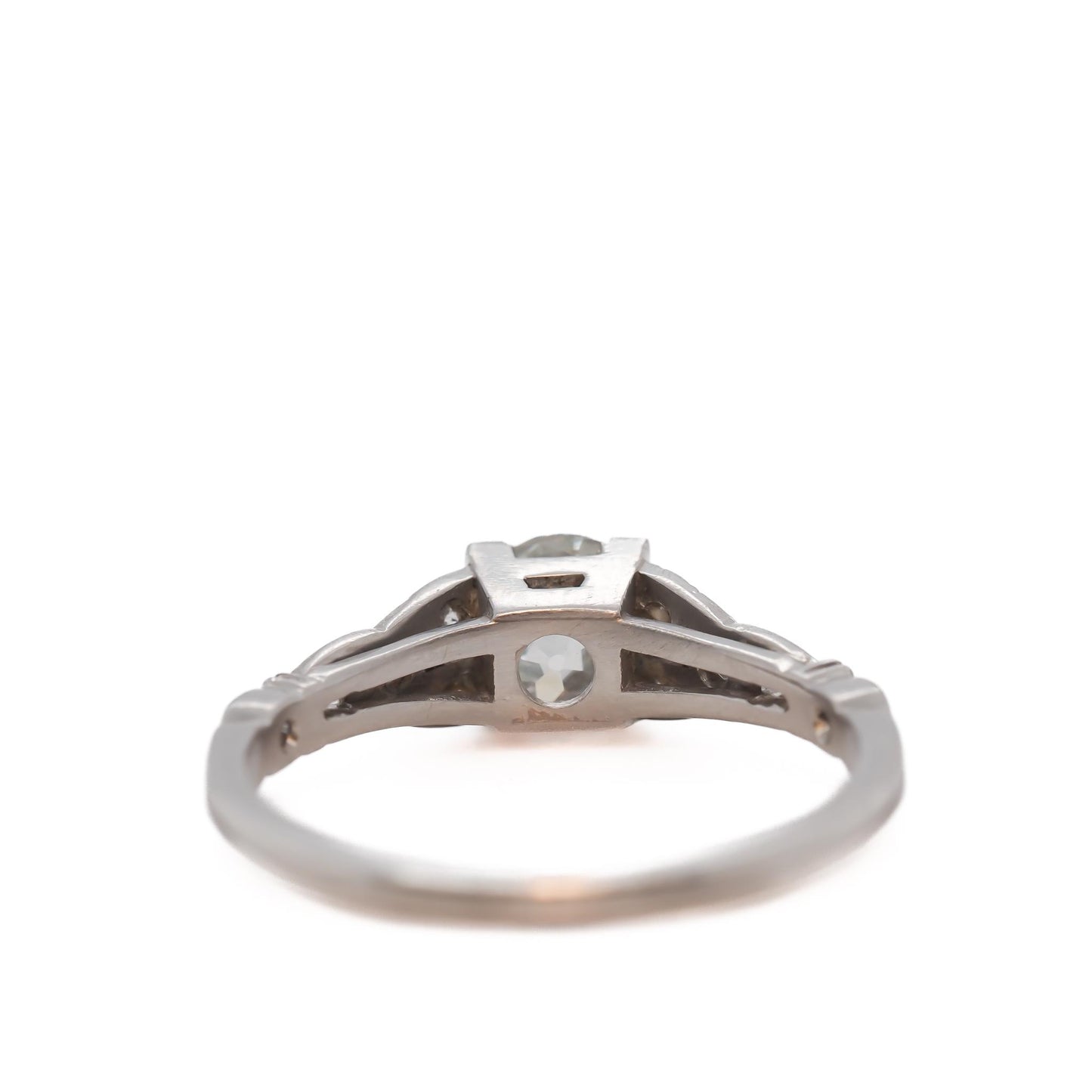 Circa 1920s GIA .99ct Old European Brilliant Diamond Engagement Ring