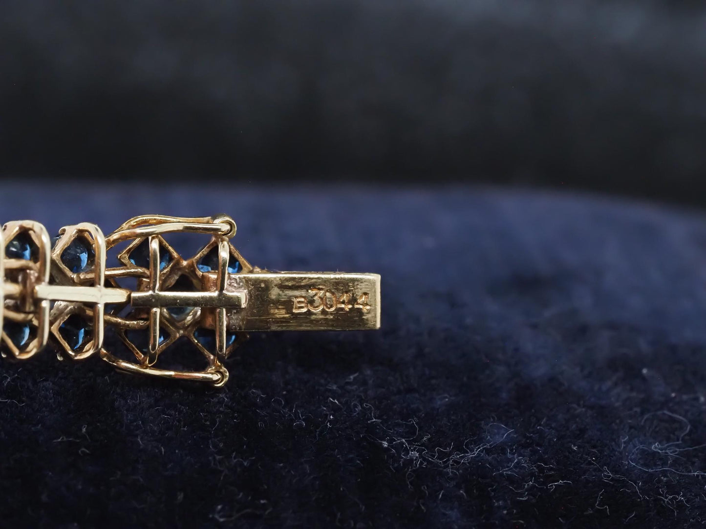 Estate Vintage 18K Yellow Gold Diamond Ruby Sapphire and Emerald Bracelet - VHK#