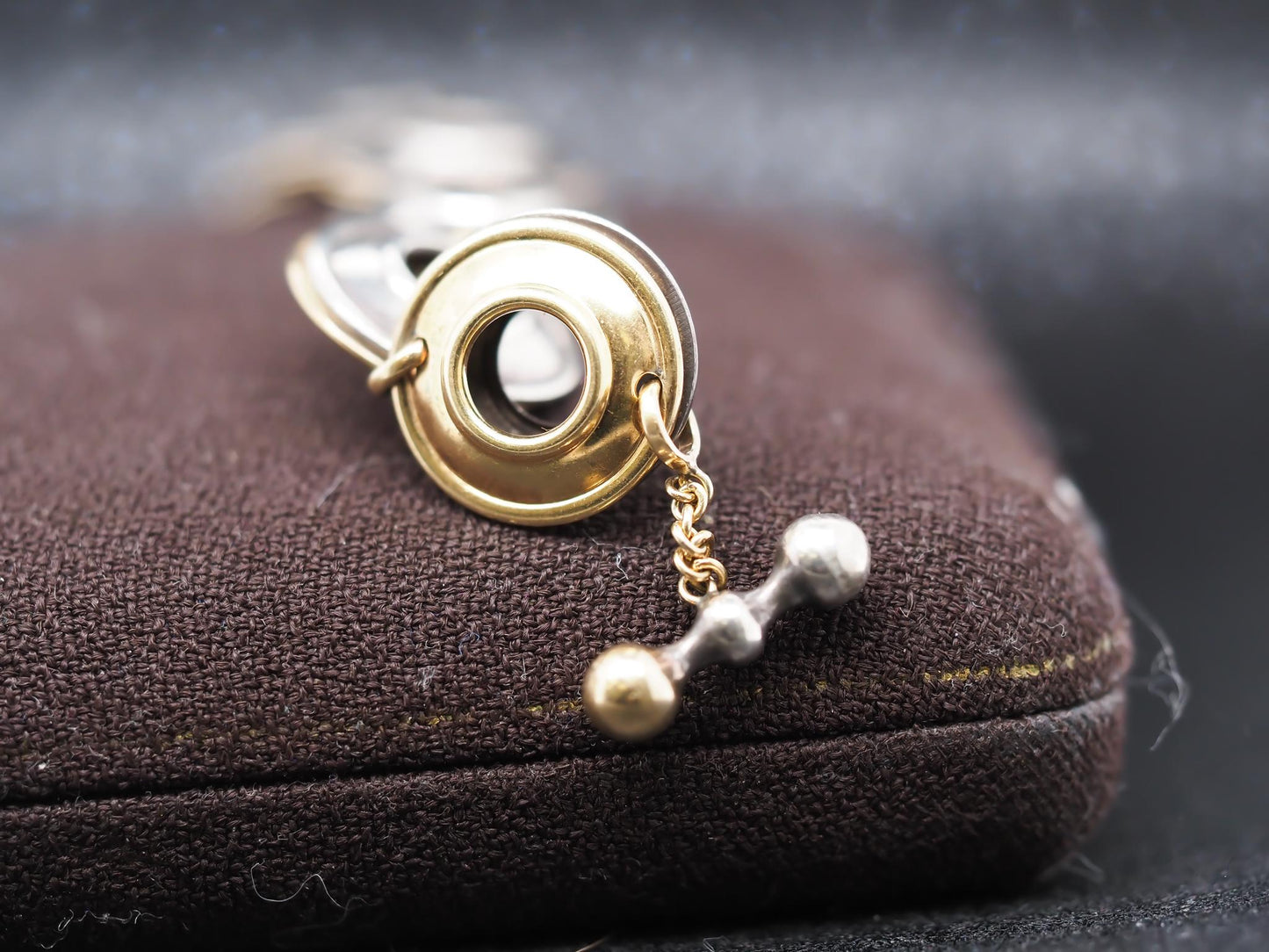 Estate Vintage Elsa Peretti 18K Gold & Sterling Silver Magic Disc Bracelet - VHK