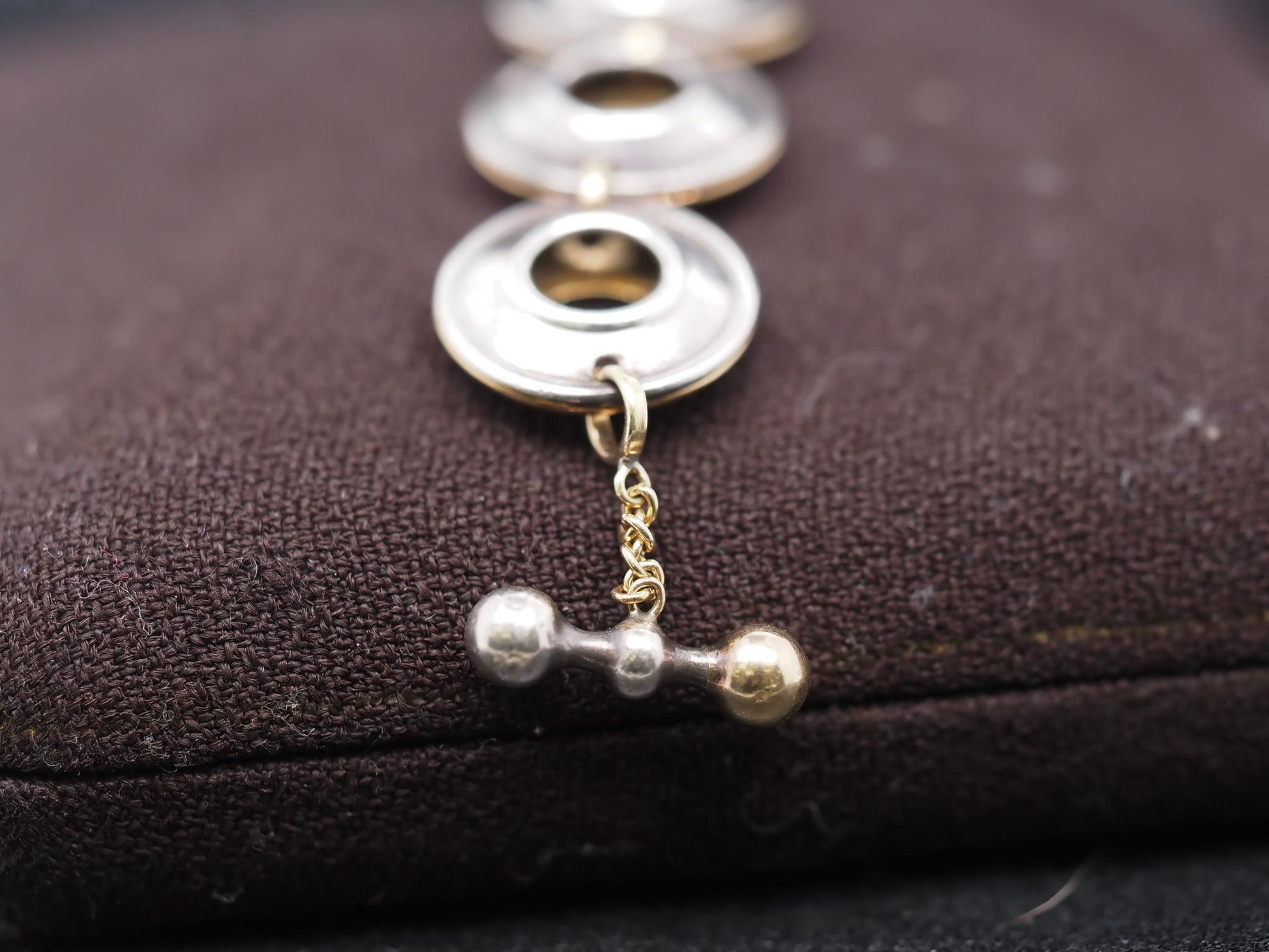 Estate Vintage Elsa Peretti 18K Gold & Sterling Silver Magic Disc Bracelet - VHK