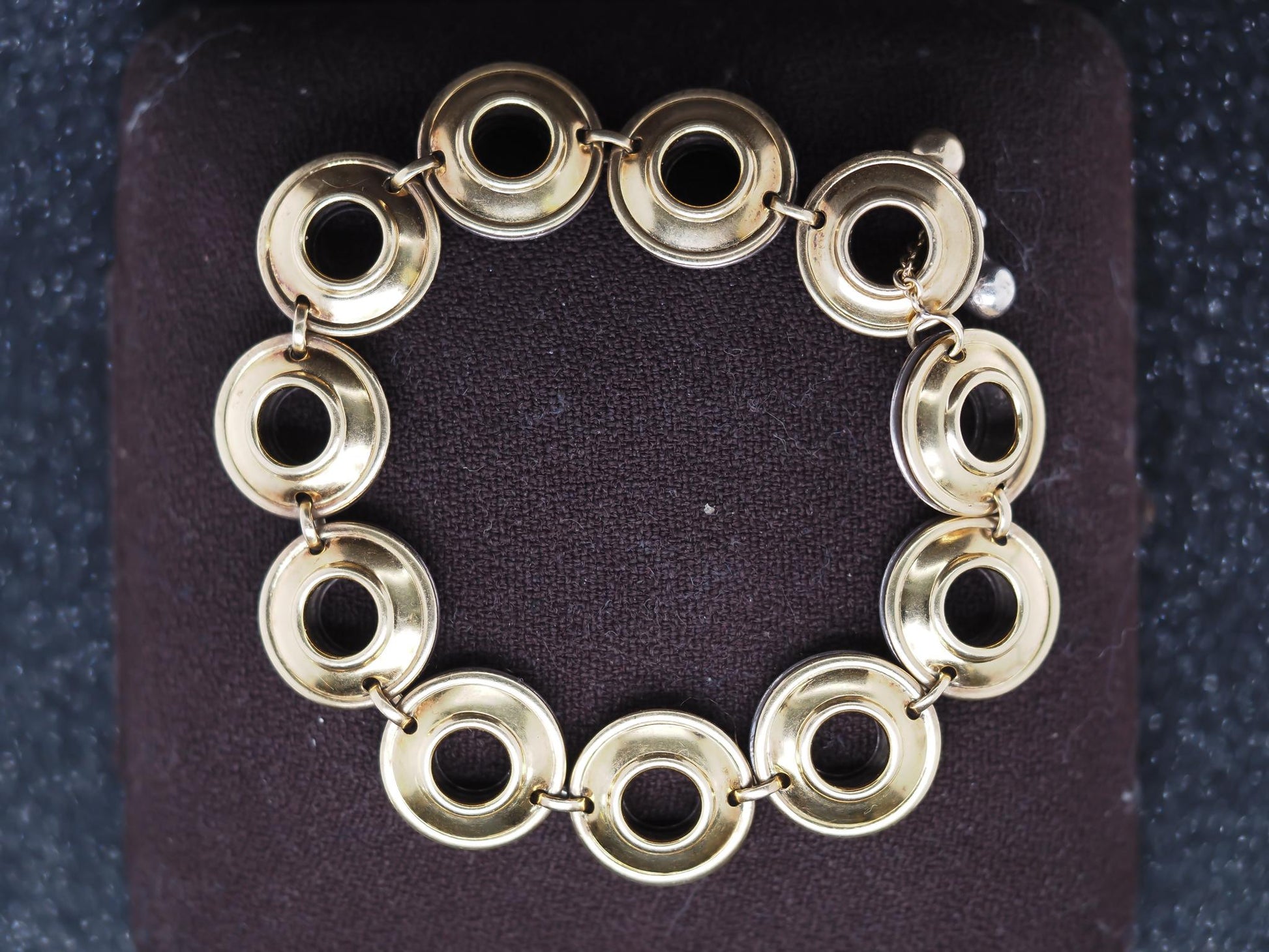 Estate Vintage Elsa Peretti 18K Gold & Sterling Silver Magic Disc Bracelet - VHK