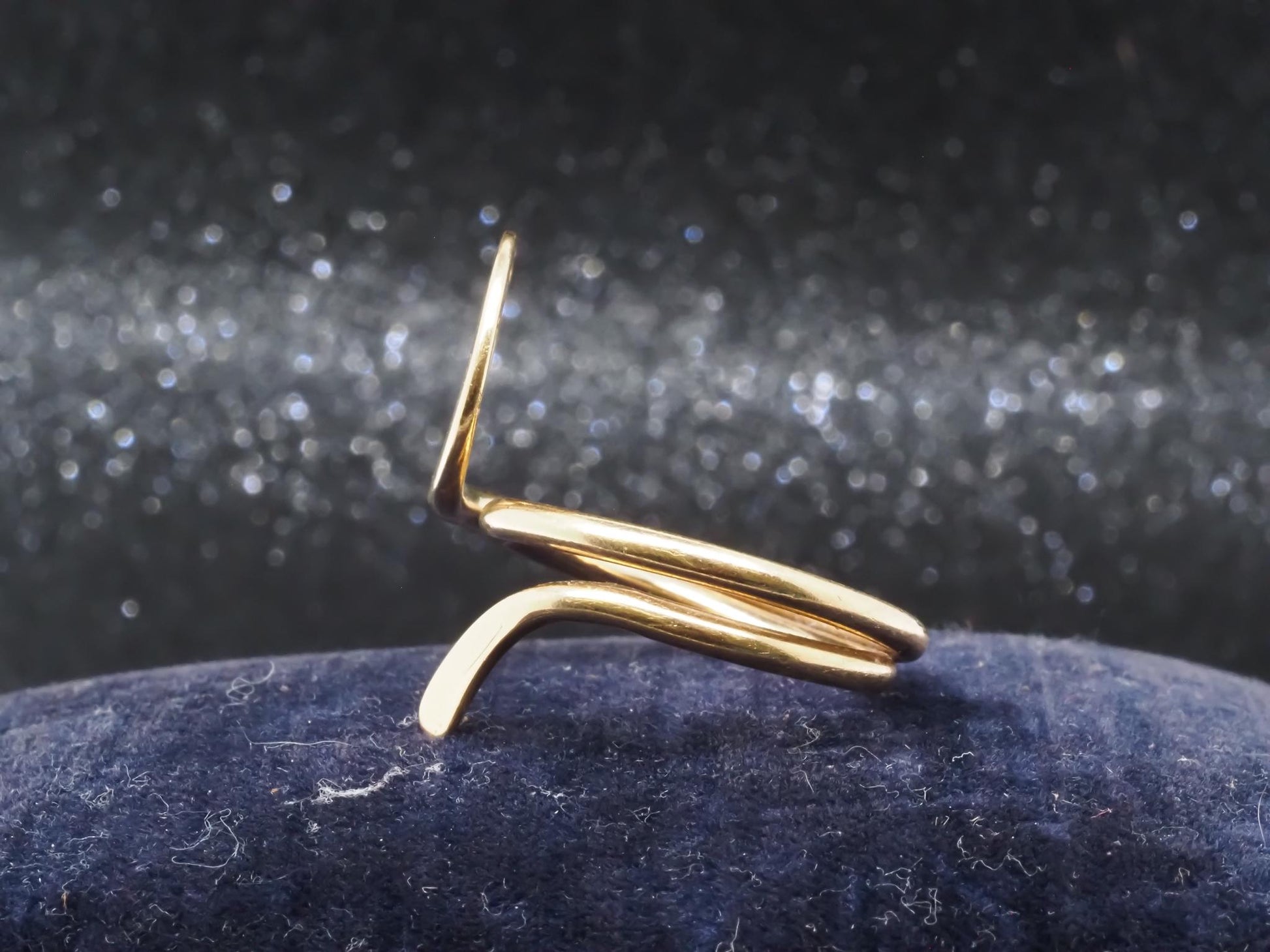 Estate DINH VAN Cartier 18k Gold ICONIC Swirl Ring - VHK#140b