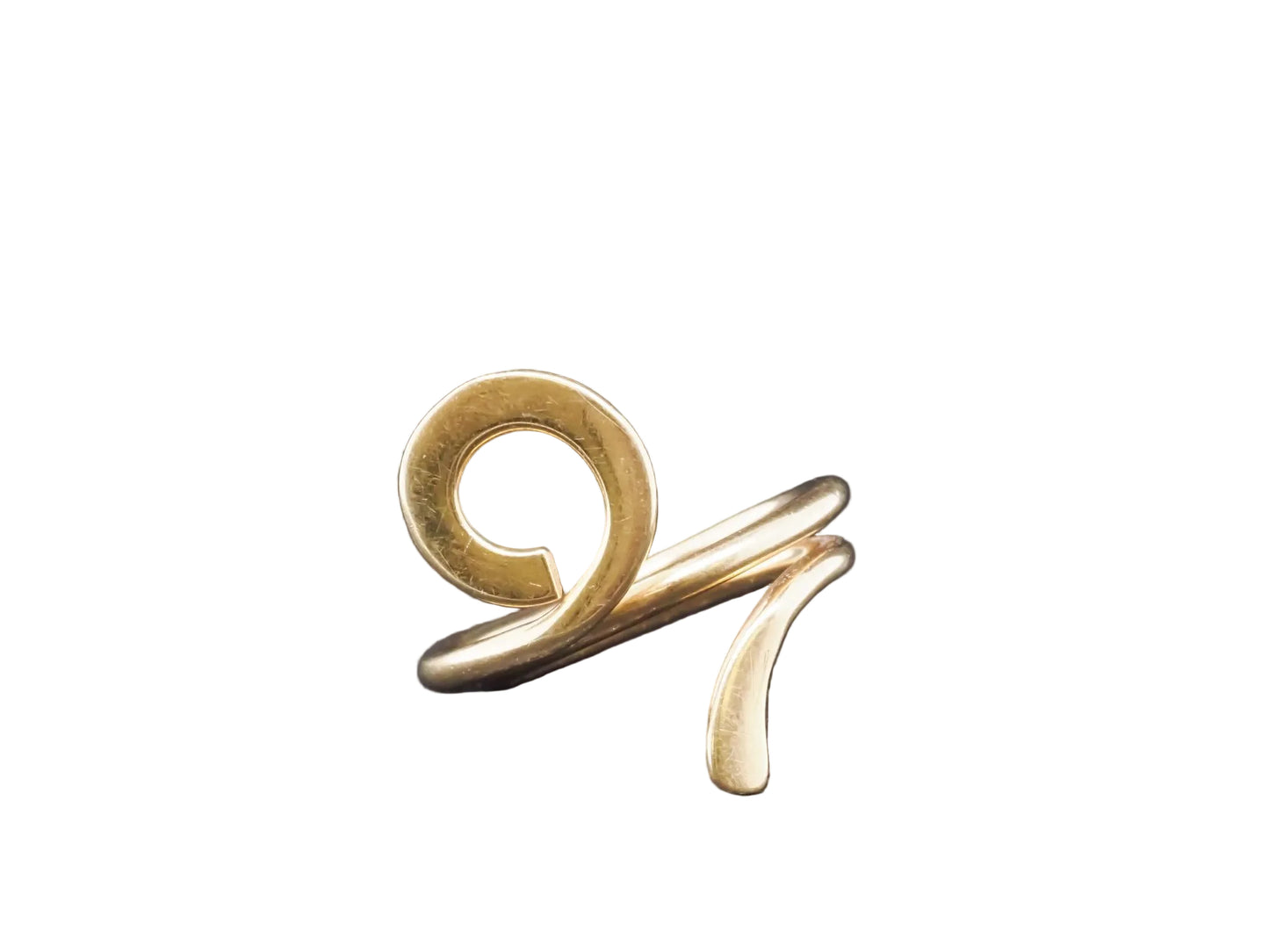 Estate DINH VAN Cartier 18k Gold ICONIC Swirl Ring - VHK#140b
