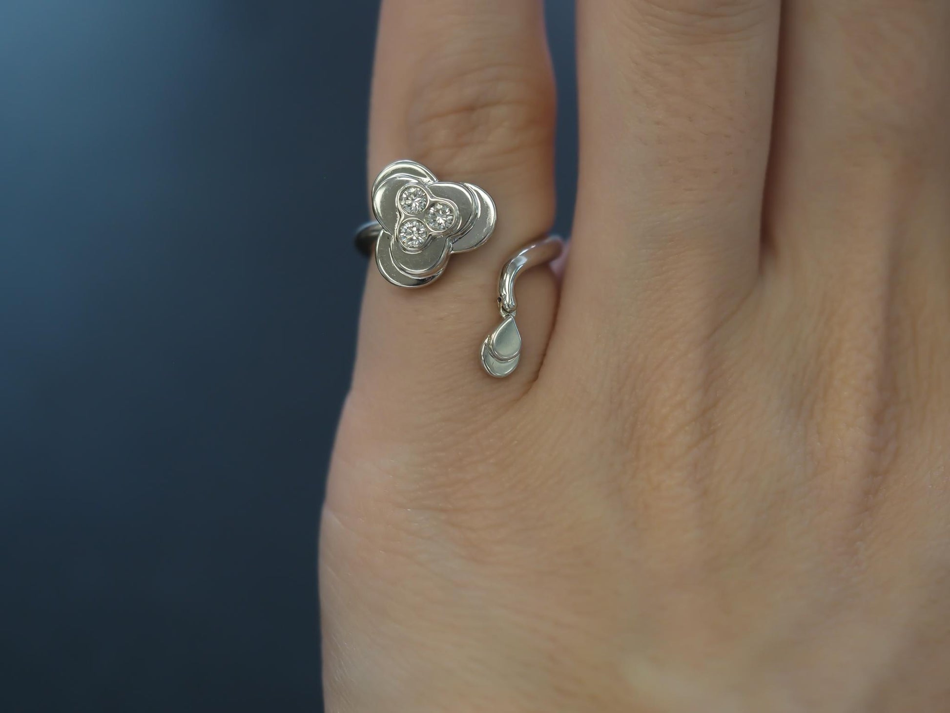 FRED Paris 18K White Gold Belle Du Jour Diamond Ring - VHK#20a