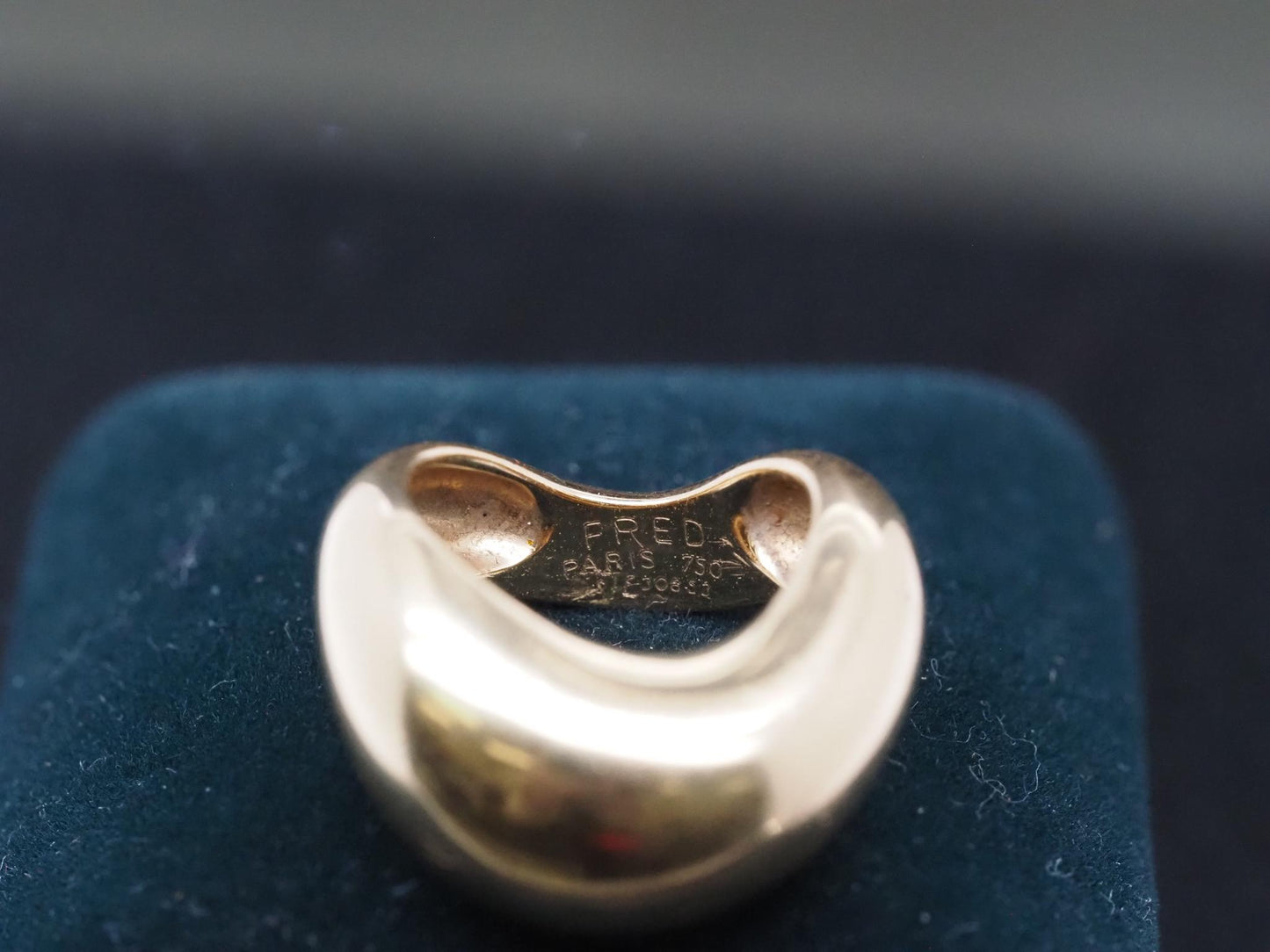 18K Yellow Gold FRED Paris Mouvementé Band Ring Size 5 - VHK#19b