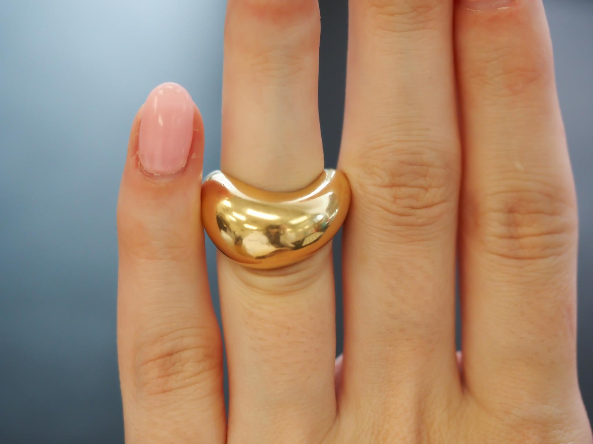 18K Yellow Gold FRED Paris Mouvementé Band Ring Size 5 - VHK#19b