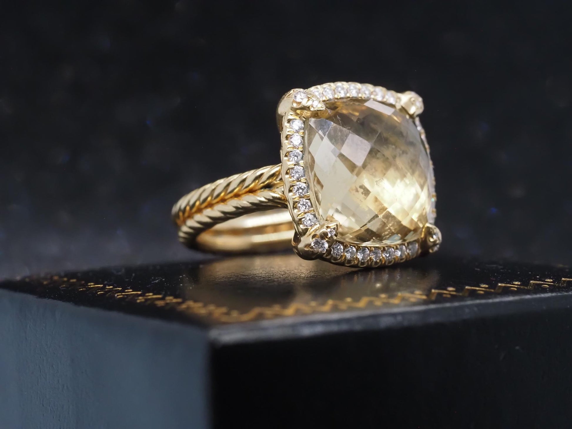 Estate David Yurman Chatelaine Pave Bezel Ring - VHK#494A