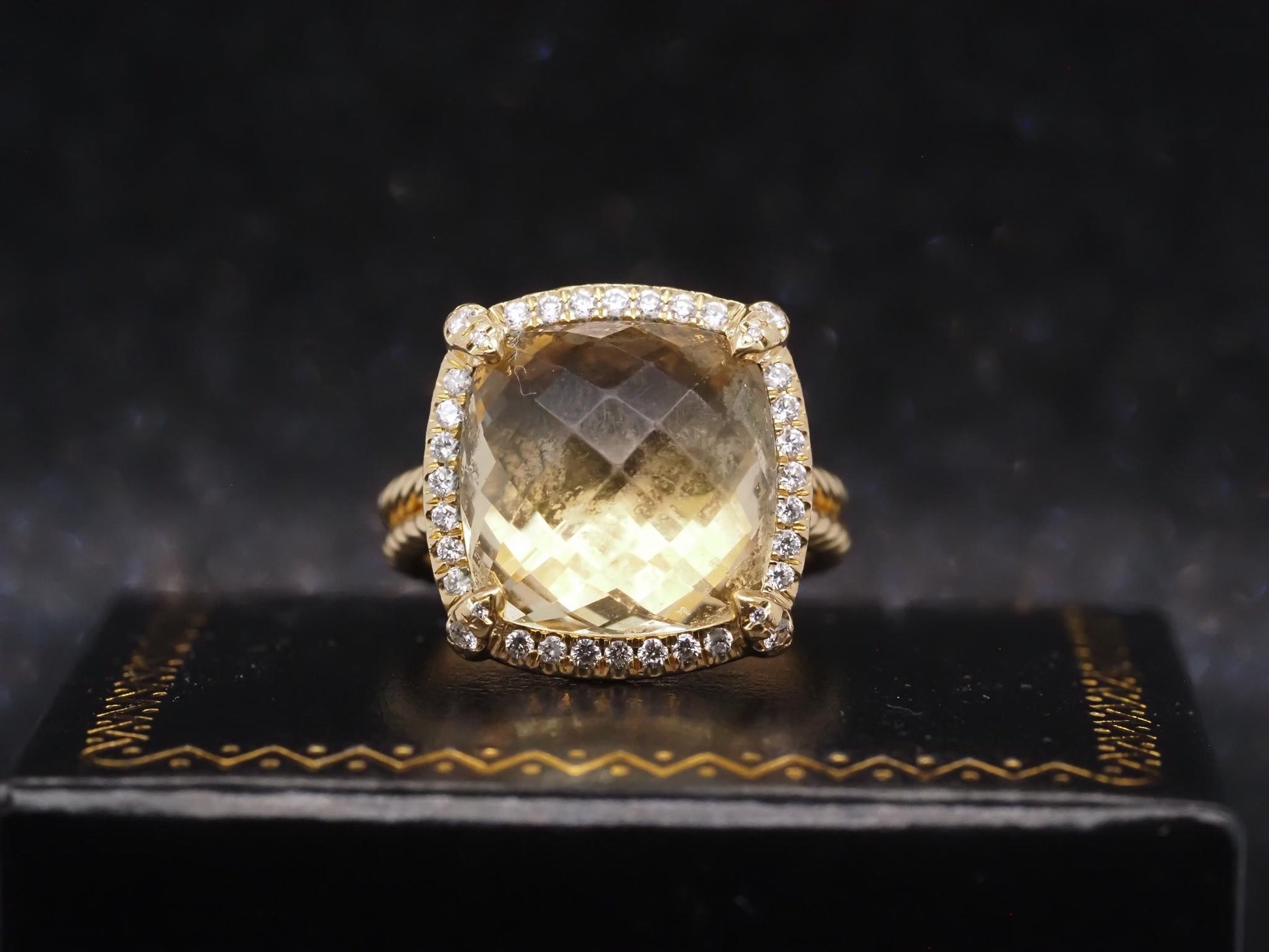 Estate David Yurman Chatelaine Pave Bezel Ring - VHK#494A