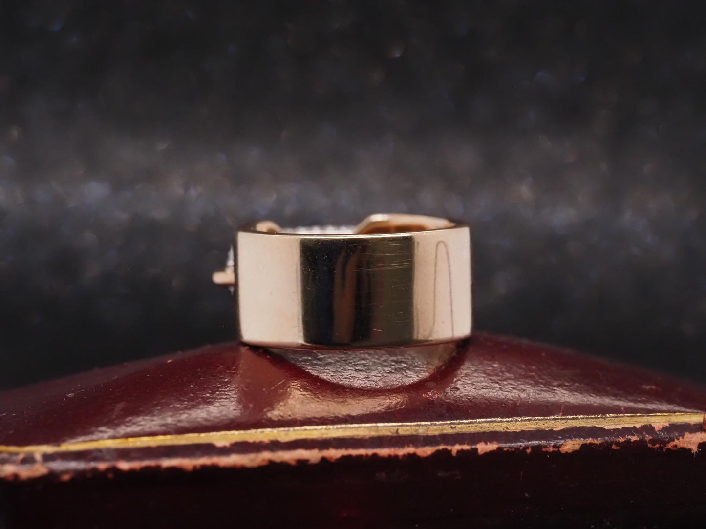 Estate 18K Rose Gold Diamond Ring Band -VHK#1004A