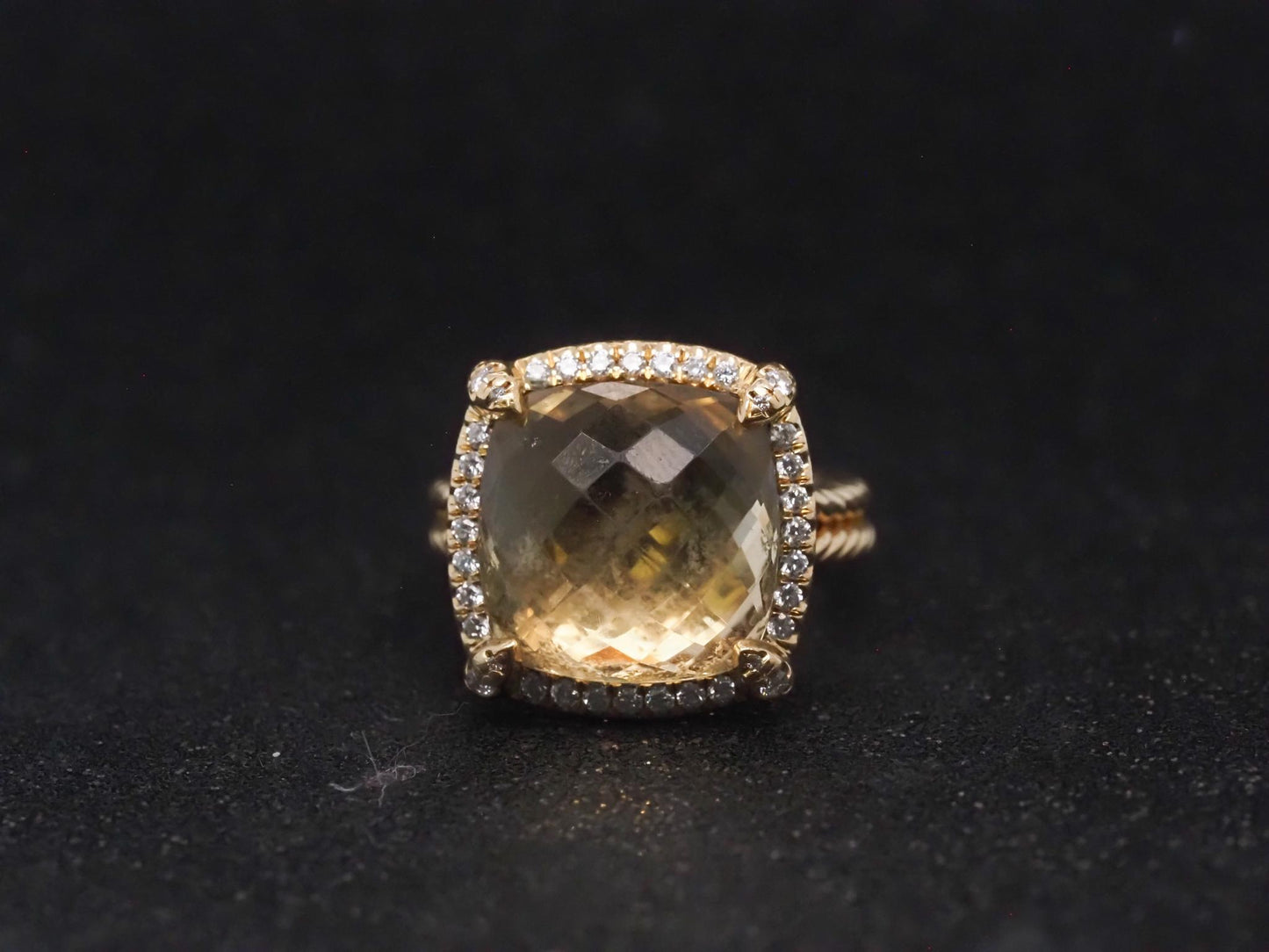 Estate David Yurman Chatelaine Pave Bezel Ring - VHK#494A