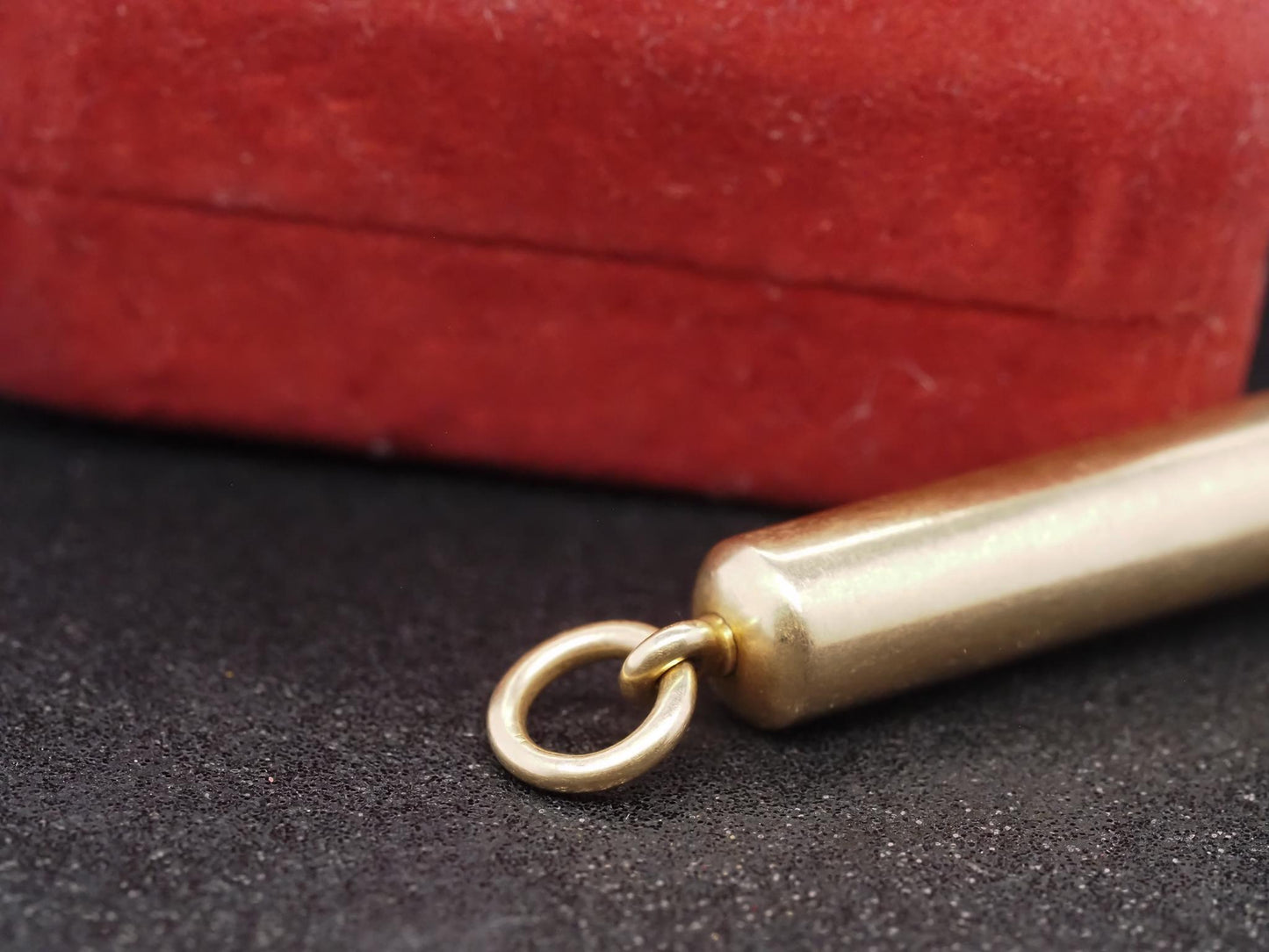 Victorian 15K Yellow Gold Retractable Pencil Pendant -VHK#414A