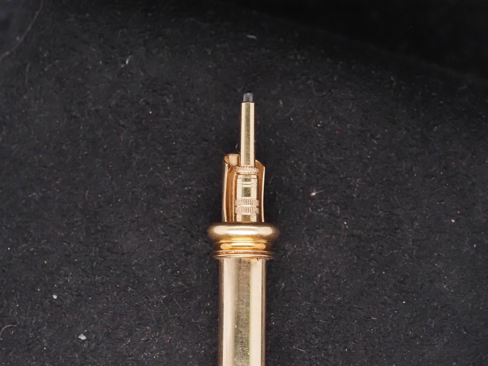 Victorian 15K Yellow Gold Retractable Pencil Pendant -VHK#414A