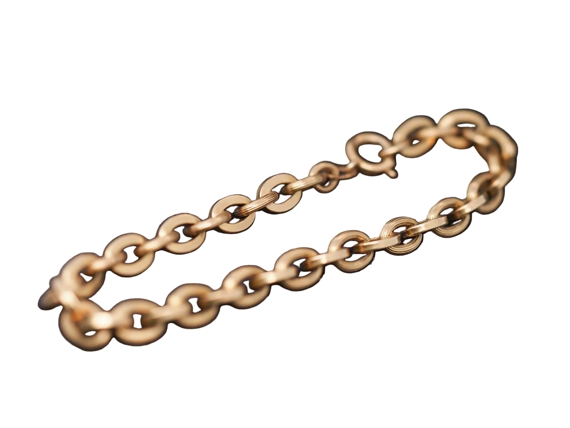 Estate Vintage 18K Yellow Gold Link Bracelet - VHK#335