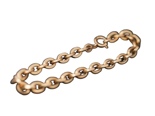Estate Vintage 18K Yellow Gold Link Bracelet - VHK#335