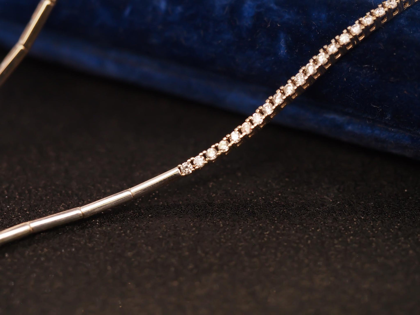 Estate 18K White Gold Diamond Heart Necklace - VHK#282a