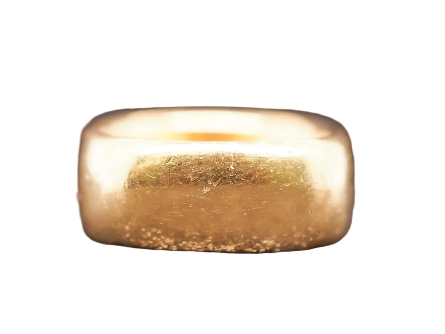 Estate Tiffany and Co. 18K Yellow Gold Wide Thick Band - VHK#328a