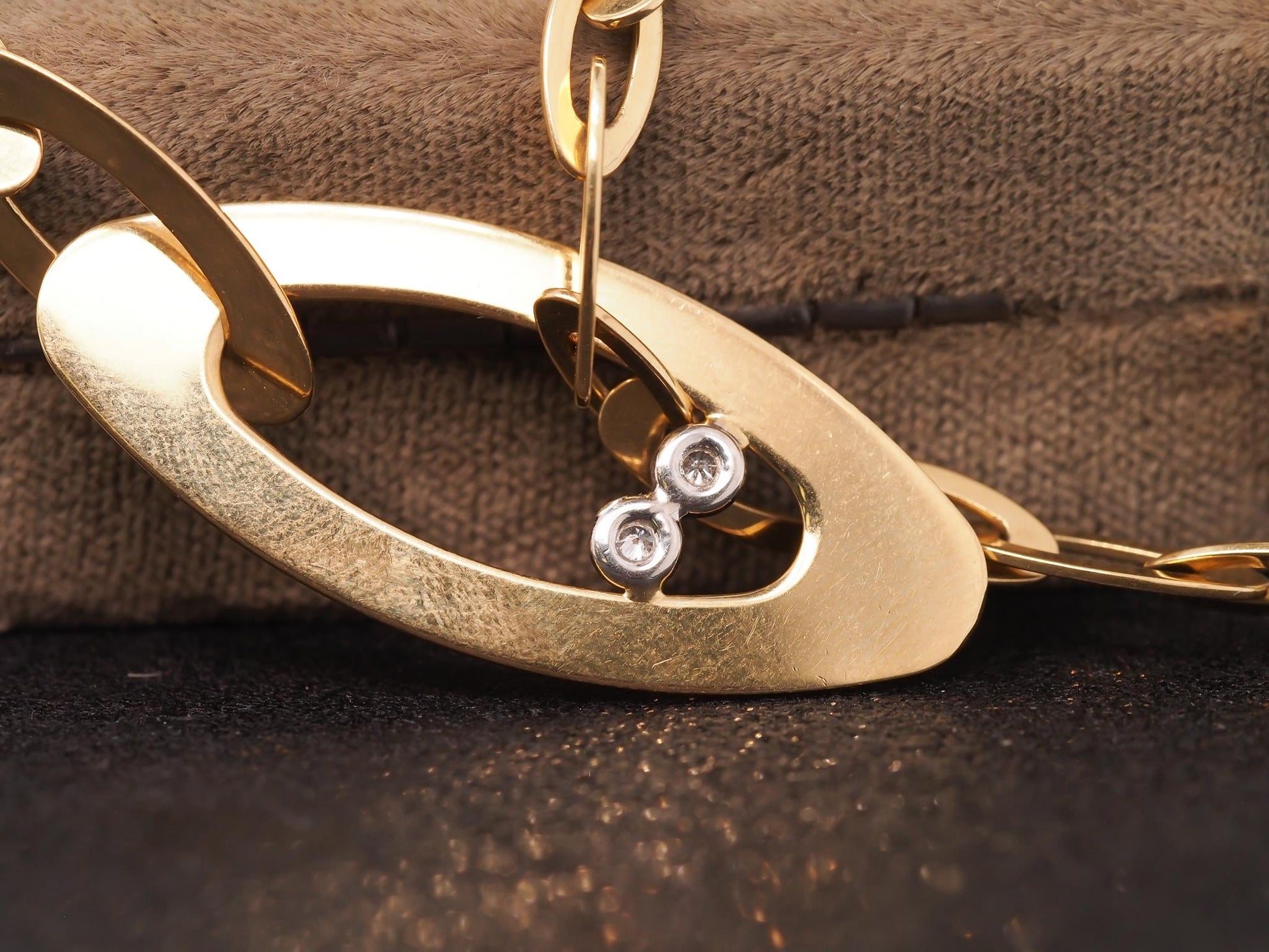 Estate 18K Yellow Gold Roberto Coin Lariat Diamond Chic Necklace - VHK#574b