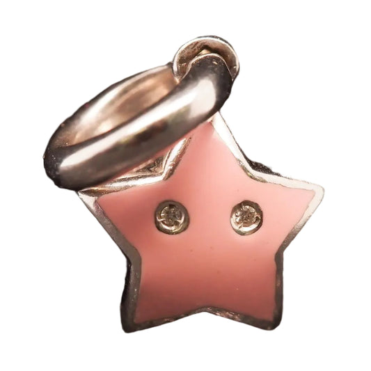 Estate 18K White Gold AARON BASHA Starfish Charm Pendant - VHK#589a