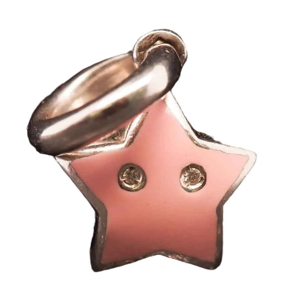 Estate 18K White Gold AARON BASHA Starfish Charm Pendant - VHK#589a