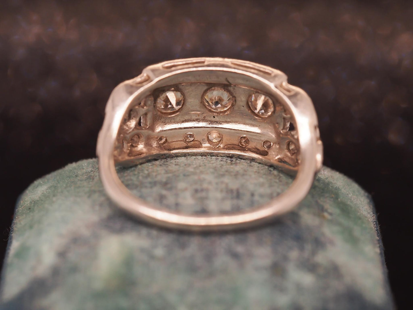 Estate Art Deco Platinum Diamond Ring - VHK#600A