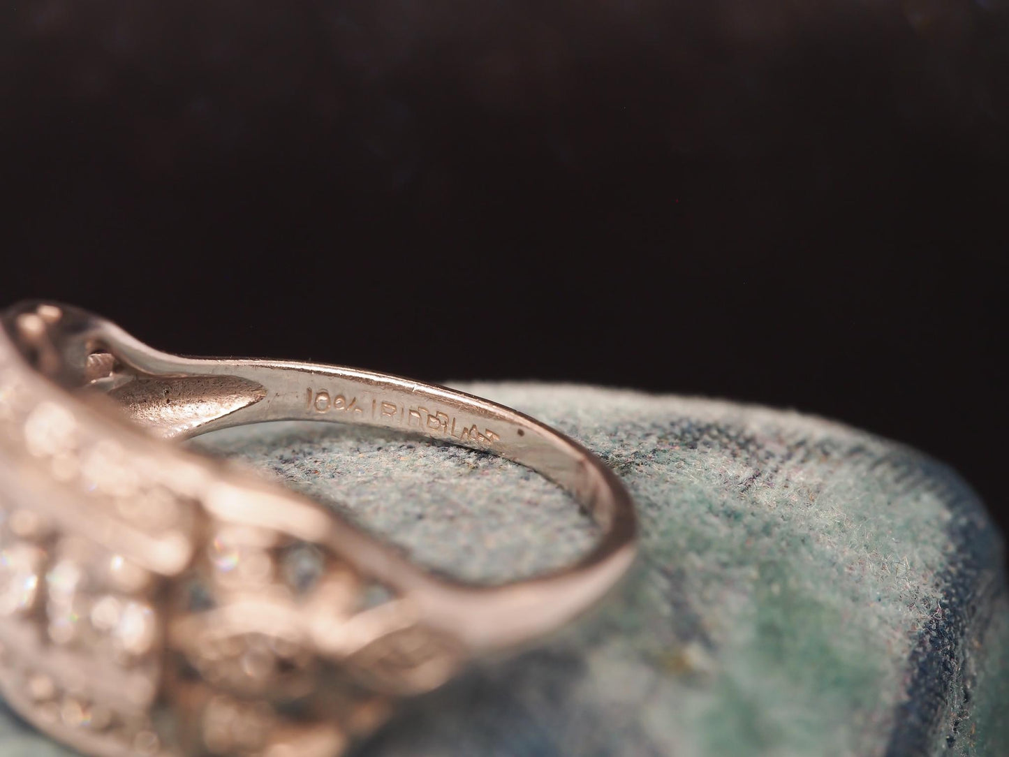 Estate Art Deco Platinum Diamond Ring - VHK#600A