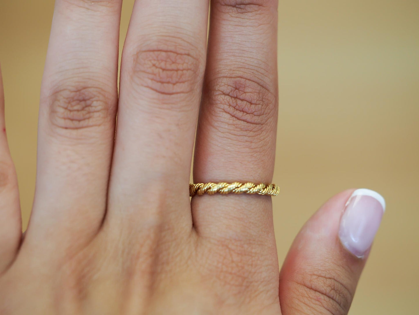 Estate Vintage Tiffany & Co. 18K Yellow Gold Weave Band - VHK3729A