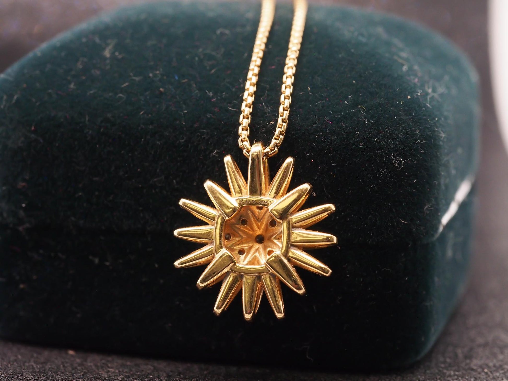 Estate David Yurman Starburst Pendant Necklace 20mm - VHK#948a