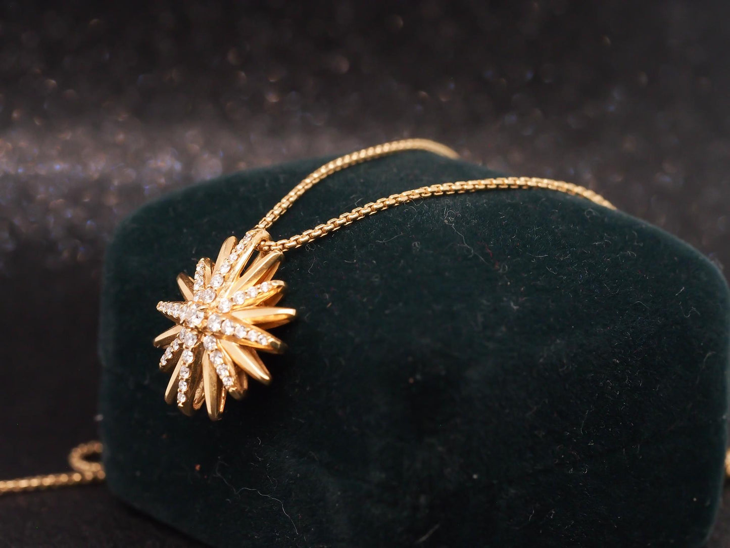 Estate David Yurman Starburst Pendant Necklace 20mm - VHK#948a