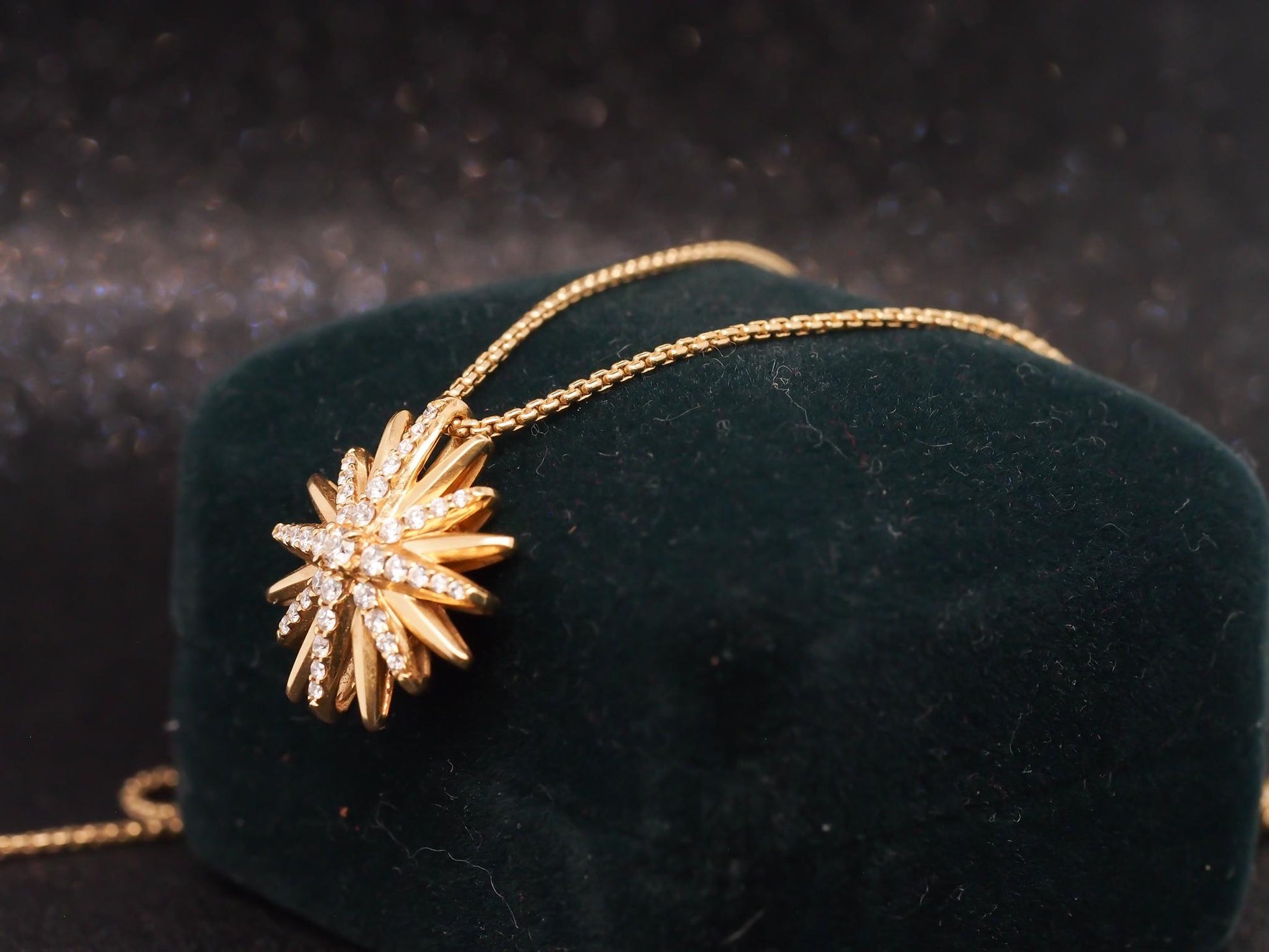 Estate David Yurman Starburst Pendant Necklace 20mm - VHK#948a