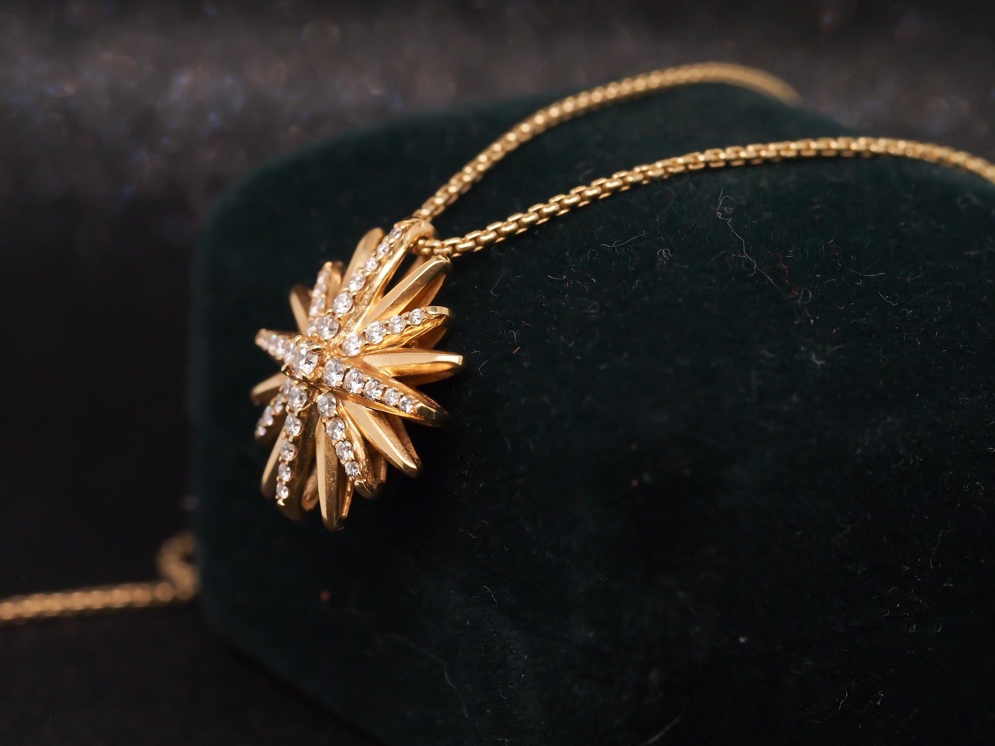 Estate David Yurman Starburst Pendant Necklace 20mm - VHK#948a