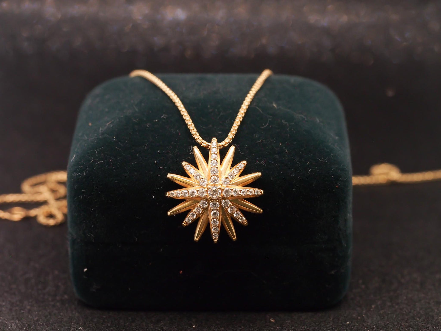 Estate David Yurman Starburst Pendant Necklace 20mm - VHK#948a