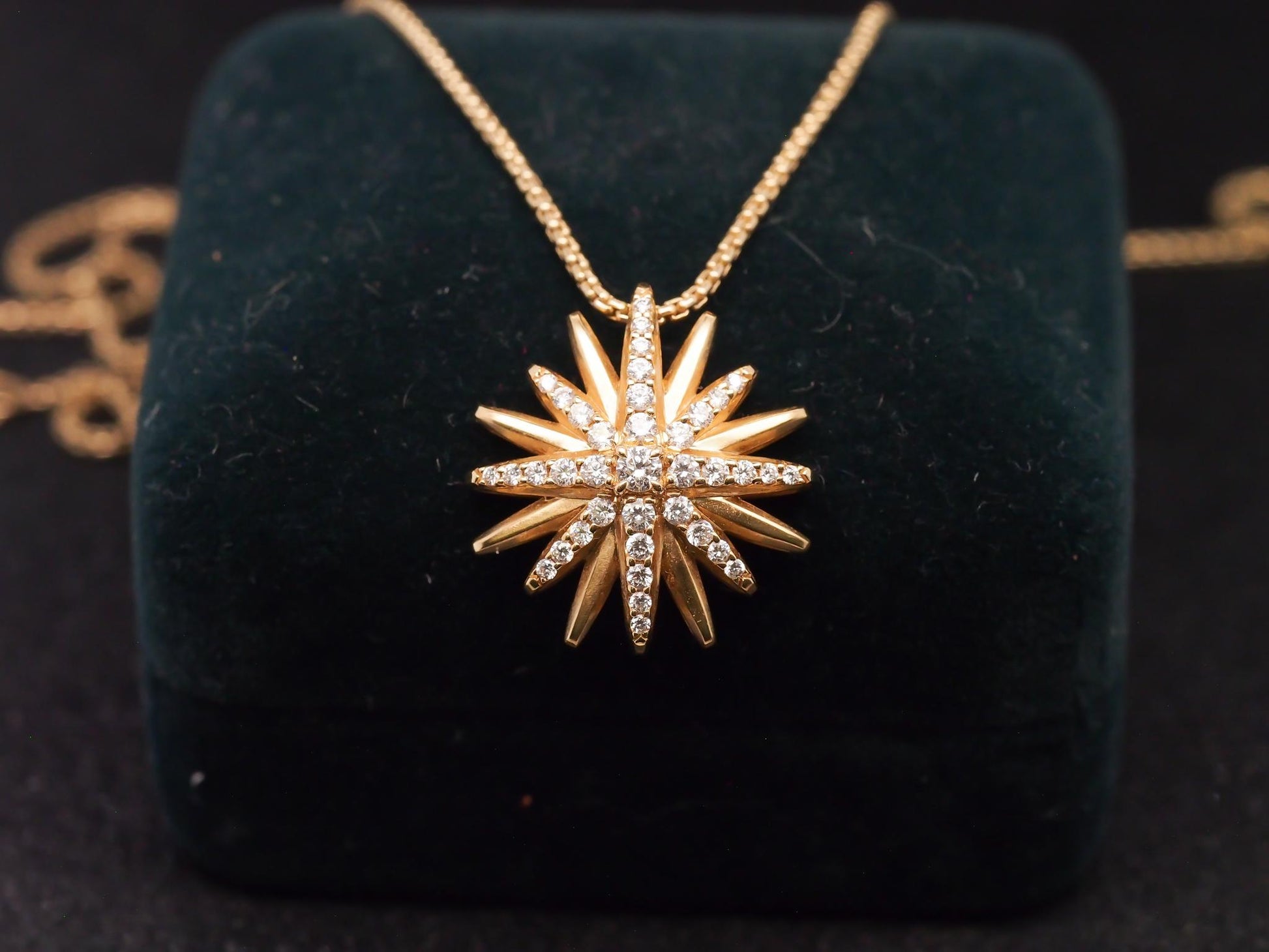 Estate David Yurman Starburst Pendant Necklace 20mm - VHK#948a