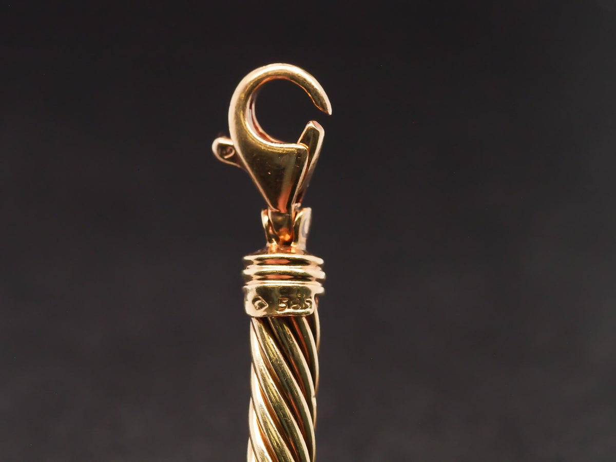 Estate 14K Yellow Gold David Yurman X Choker Necklace - VHK#967a
