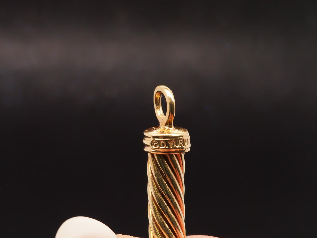 Estate 14K Yellow Gold David Yurman X Choker Necklace - VHK#967a