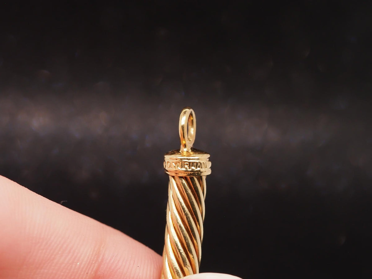 Estate 14K Yellow Gold David Yurman X Choker Necklace - VHK#967a