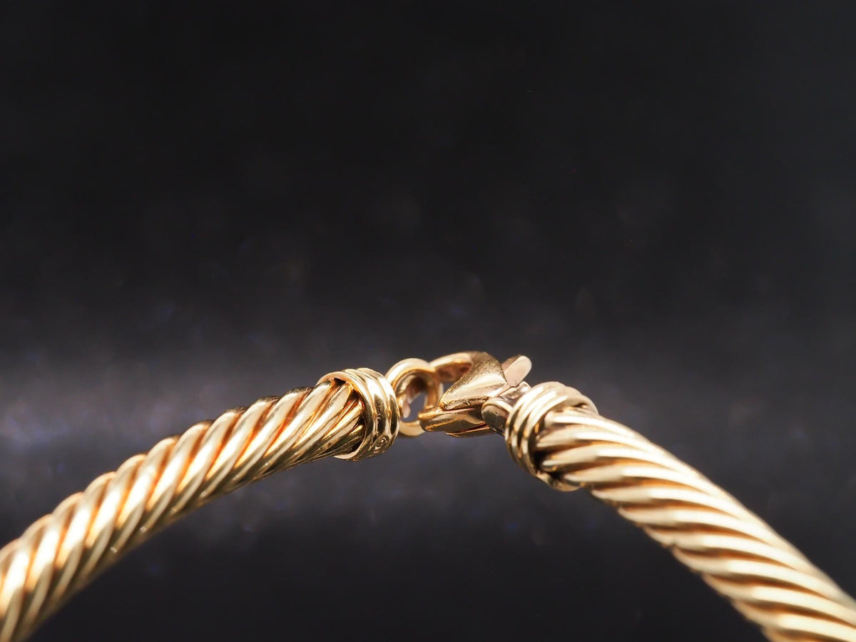 Estate 14K Yellow Gold David Yurman X Choker Necklace - VHK#967a