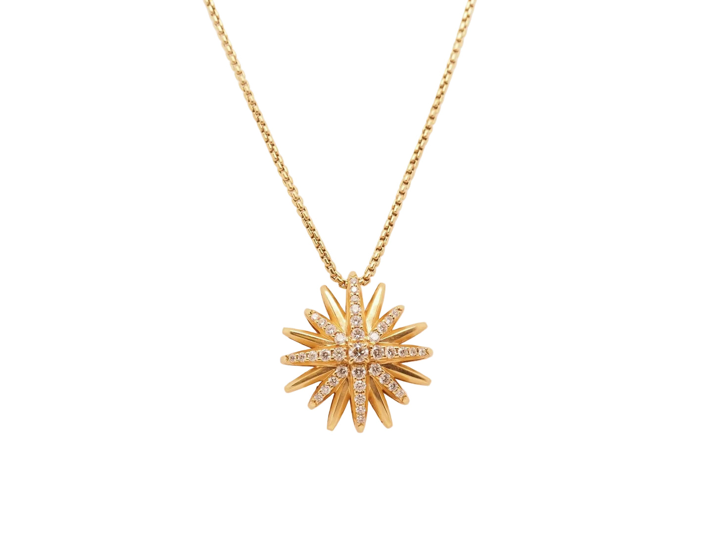 Estate David Yurman Starburst Pendant Necklace 20mm - VHK#948a