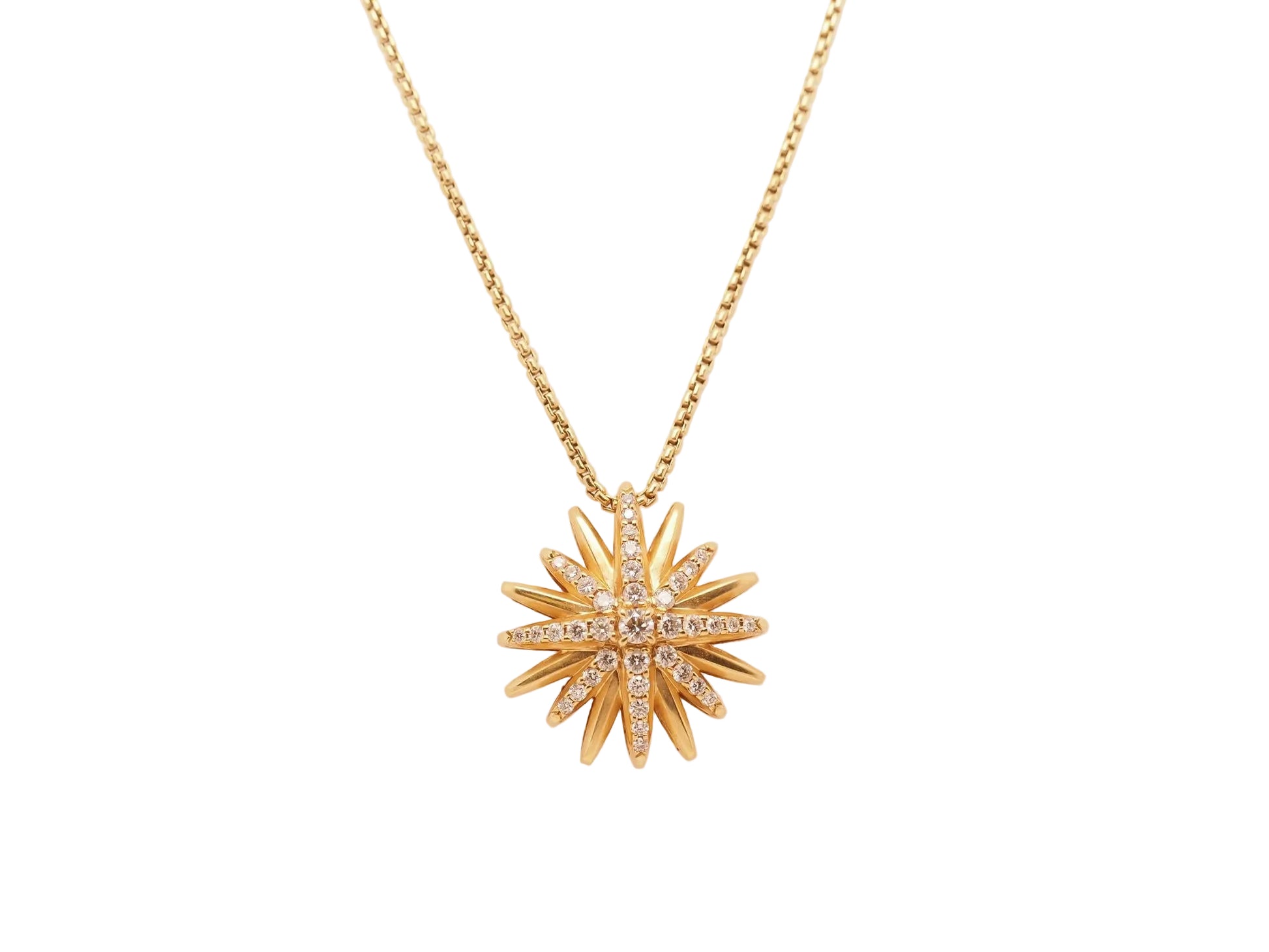 Estate David Yurman Starburst Pendant Necklace 20mm - VHK#948a
