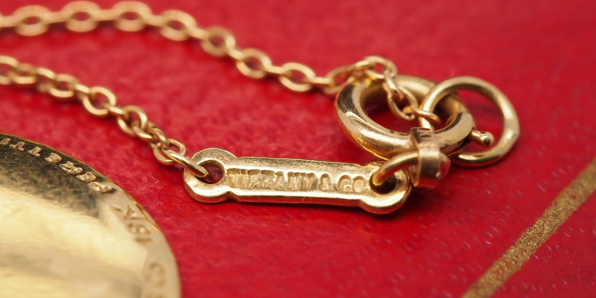 Estate 18K Yellow Gold Tiffany & Co. Madonna Pendant Necklace - VHK#1027