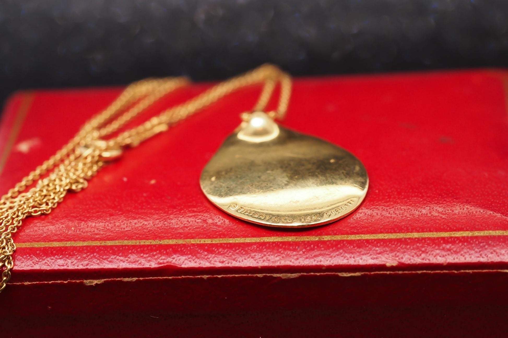 Estate 18K Yellow Gold Tiffany & Co. Madonna Pendant Necklace - VHK#1027