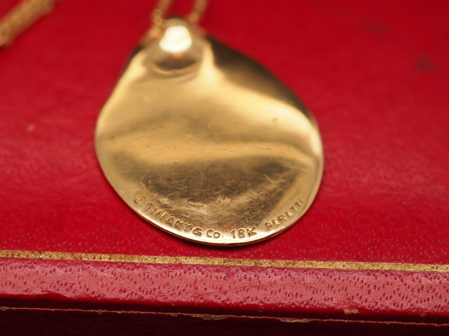 Estate 18K Yellow Gold Tiffany & Co. Madonna Pendant Necklace - VHK#1027