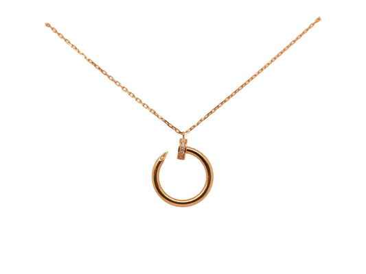 Estate 18K Yellow Gold Cartier Juste un Clou Pendant, Diamonds - VHK#765A
